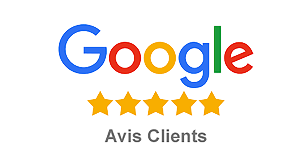 Avis clients Google, note de 5 étoiles