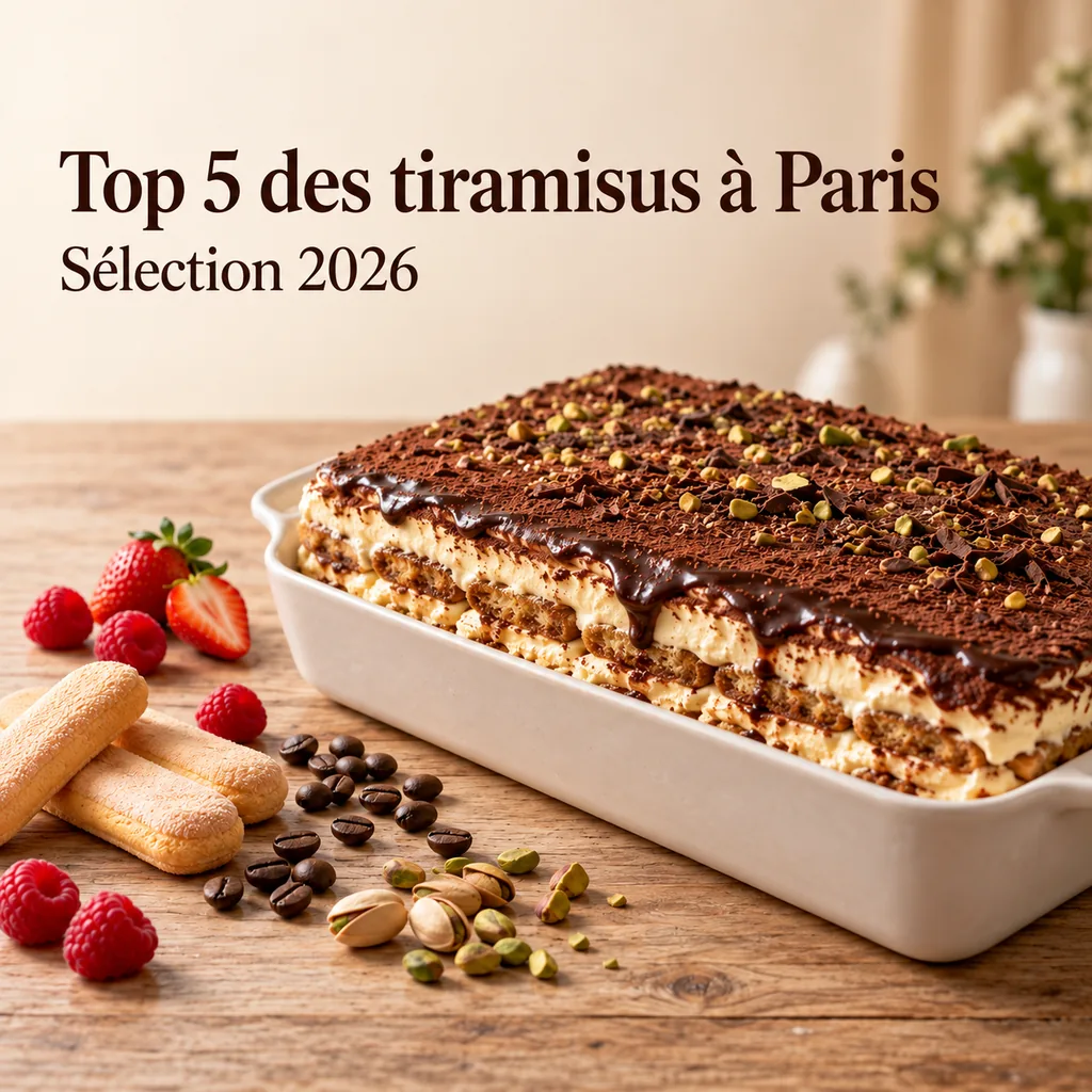 Grand tiramisu artisanal – Top 5 des tiramisus à Paris, sélection 2026
