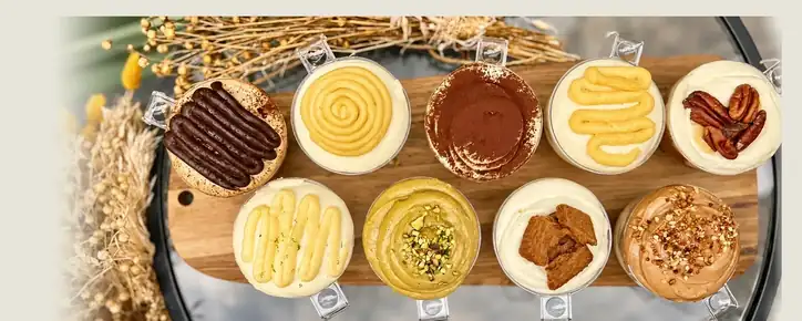Sélection de tiramisus artisanaux Esalta