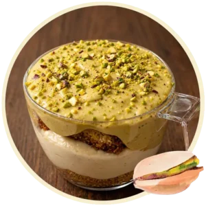 Tiramisu pistache sans café Esalta à Paris